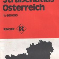 Straßenatlas Österreich 1:60000 von 1977 kleines – DIN A 5 - Heftchen