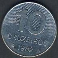 Brasilien 10 Cruzeiros 1982