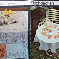 2076 Tischdecken Abplättmuster, Verlag für die Frau, DDR A4