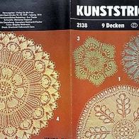 2138 Kunststricken Handarbeit, Verlag für die Frau, DDR A5