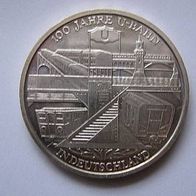 10 Euro U-Bahn 2002 bankfrisch