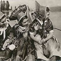 alte AK Trachten am Bodensee, Kinder Mädchen 1963