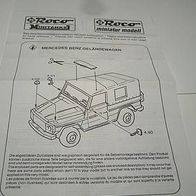 Bauanleitung ROCO Minitanks G-Modell