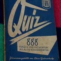 Altes Quizbuch, Quiz 888 Fragen und Antworten, 1954