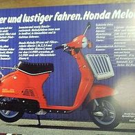 Honda Melody 50 Prospekt Neu Rarität