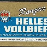 ALT ! Bieretikett Brauhaus Wilhermsdorf Lkr. Fürth Mittelfranken Bayern