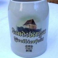 Bierkrug Sonderausgabe (limitiert) : "Freibierfest 2006" Landsberg Sachsen-Anhalt