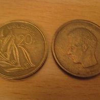 Belgien 2 x 20 Francs 1980/1981