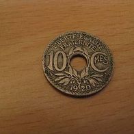 1 Münze Frankreich 10 Centimes von 1920