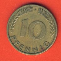 BRD 10 Pfennig 1950 F