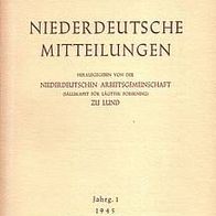 Niederdeutsche Mitteilungen Arbeitsgemeinschaft zu Lund