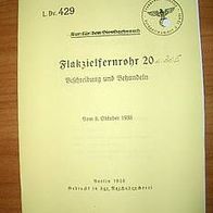 Beschreibung Flakzielfernrohr 20 von 1938