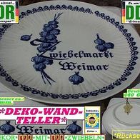 DDR * Erinnerungs-Teller v. Zwiebelmarkt Weimar