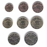 Euro-Kursmünzensatz aus Estland: 1 Cent - 2 Euro (2011)