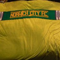 Schal Fanschal Norwich City FC Motiv 1 Jacquard Neu