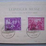Ganzsache - Leipziger MESSE - 2 Marken 1950 -