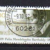 Bund 1953 (Mendelssohn Bartholdy) Vollstempel