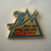 A05 Ansteckknopf PIN TOYOTA Alpen Ski 1992 1993