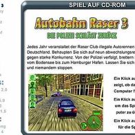 Autobahnraser 3 / GAME auf CD-ROM aus Mag. / PC (Computer Bild Spiele 2002) Windows