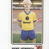 Panini Fussball 1983 Hans Heinrich Pahl Eintracht Braunschweig Nr 78