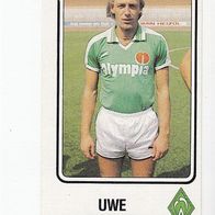 Panini Fussball 1983 Uwe Bracht Werder Bremen Nr 107