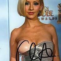 Christina Aguilera Autogrammfoto Repro aus Privatsammlung - al-