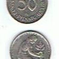 50PF Umlaufmünze 1990