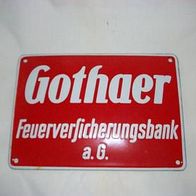 Gothaer Feuerversicherungsbank Blechschild