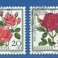 Schweiz 1972 Rosen Mi.-Nr. 984-987 gest. (3078)