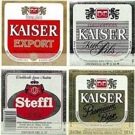 ALT ! Bieretiketten Brau AG Österreich für den Export nach Italien