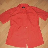 rote Bluse für Servicekraft Gr. 40