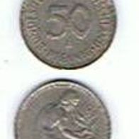 50Pf Umlaufmünze 1972 D