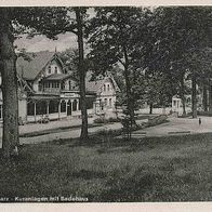 alte AK Bad Suderode Harz, Kuranlagen mit Badehaus 1955