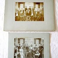 2 schöne alte Fotos um 1920 * 12x17cm * Klassenfoto einer höheren Knabenschule