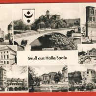 Gruß aus Halle / Saale gelaufen 1963