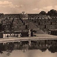 Potsdam Schloß Sanssouci mit Terrassen gelaufen aus Nachlass