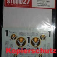 Studio 27 Decal " Jägermeister " DTM 1982 Ford Capri 1:24