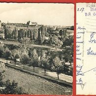 Halle / Saale Blick auf Burg Giebichenstein gel.1959