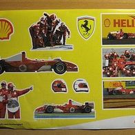 11 Aufkleber Shell - Ferrari - M. S. - Formel 1