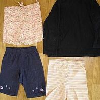 3 Shorts H&M Gr. 98 / 104 + Rollkragenshirt Tina Toole