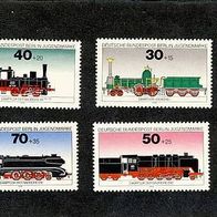 Berlin 1975. Lokomotiven Mi.488. - 491. kompl. Postfrisc