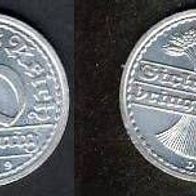 Deutsches Reich 50 Pfennig 1919 D. Top - Stück Selten