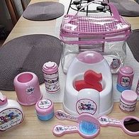 Baby, Puppen, Spielzeug-Pflege-Set, 12 teilig