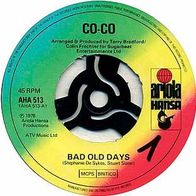 Eurovision 7"COCO · Bad Old Days (RAR 1978)