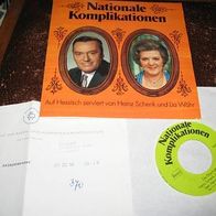 Nationale Komplikationen - 7" m. Heinz Schenk u. Lia Wöhr -´74 Werbeplatte - mint !