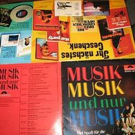 Musik, Musik und nur Musik - 7" Polydor Promo-Werbeplatte (Double- Foc) - rar !
