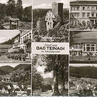 alte AK Bad Teinach 1961, Hotel Hirsch, Lautenbachhof..