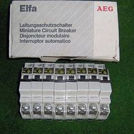 AEG Elfa Leitungsschutz Schalter Einpolig 16 A 8 stck