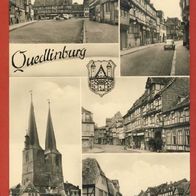 DDR Quedlinburg Mehrbild SW gelaufen 1961 (105)