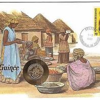 Numisbrief Guinea, 10 Francs 1985 unc, ##359